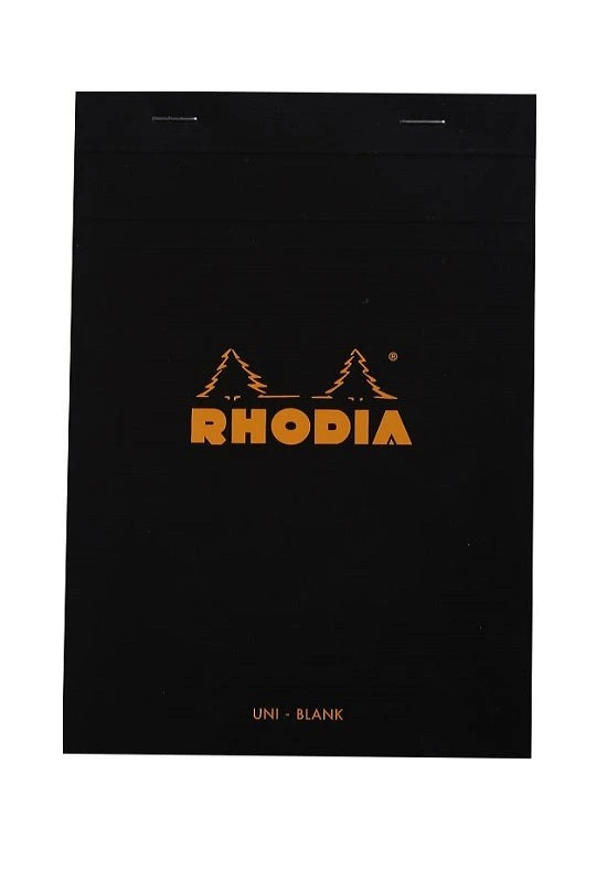 bloc rhodia n16 a5 liso negro
