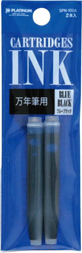 cartuchos platinum spn 100a azul negro blister
