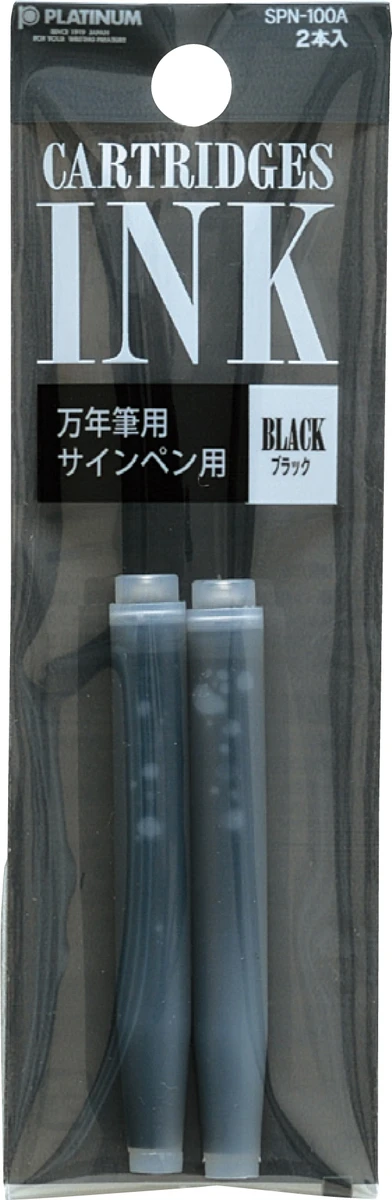 cartuchos platinum spn 100a negro blister