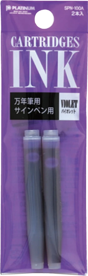 cartuchos platinum spn 100a violeta blister