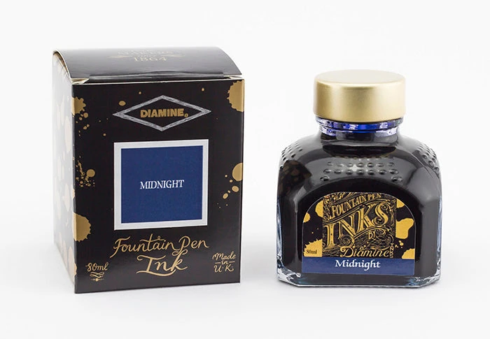 diamine 80ml midnight botella