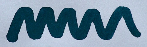 diamine 80ml midnight swatch