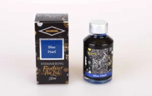 diamine shimmering 50ml blue pearl botella