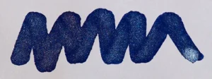 diamine shimmering 50ml blue pearl swatch