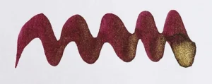 diamine shimmering 50ml wine divine swatch