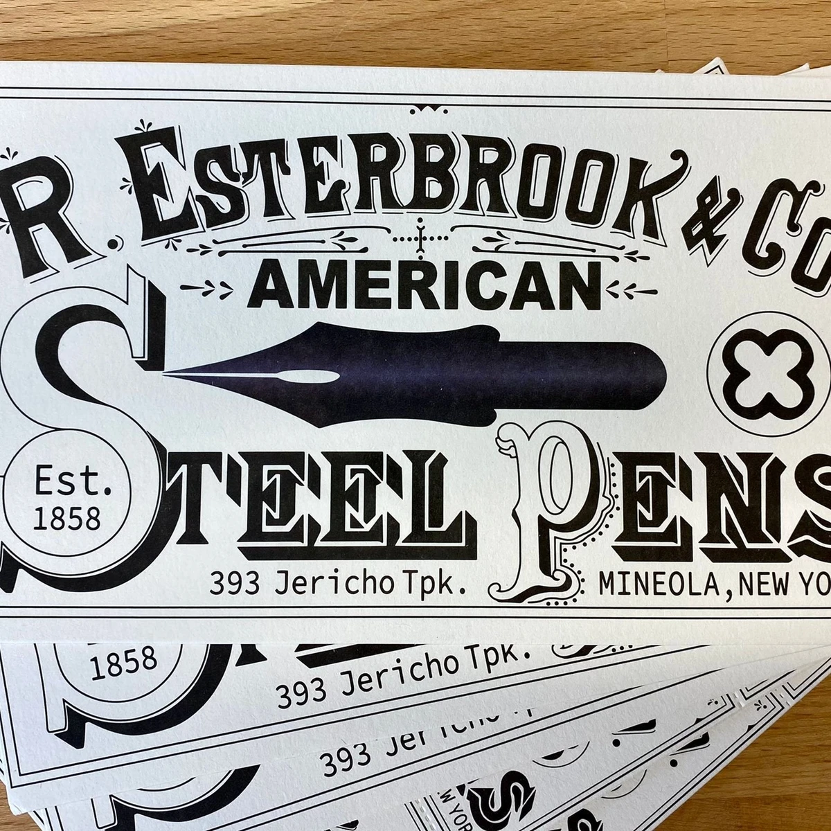 papel secante esterbrook blotter paper blanco detalle