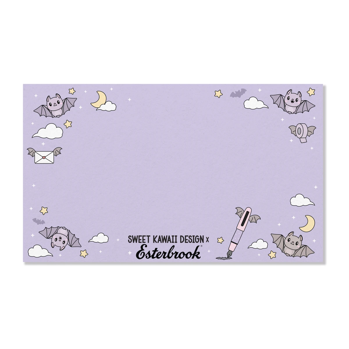 papel secante esterbrook pastel halloween blotter bats