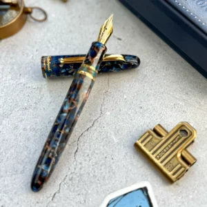 pluma estilografica esterbrook estie nouveau bleu piston detalle