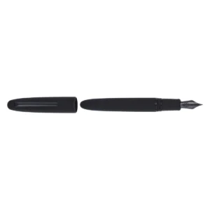 pluma estilografica esterbrook estie raven black matte abierta