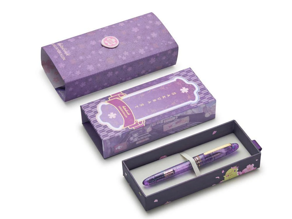 Pluma Estilografica Esterbrook Sakura Dragon Detalle Clip