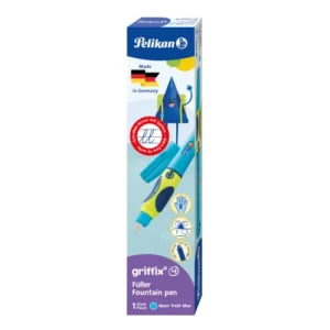 Pluma Estilografica Pelikan Griffix Diestros Azul Neon