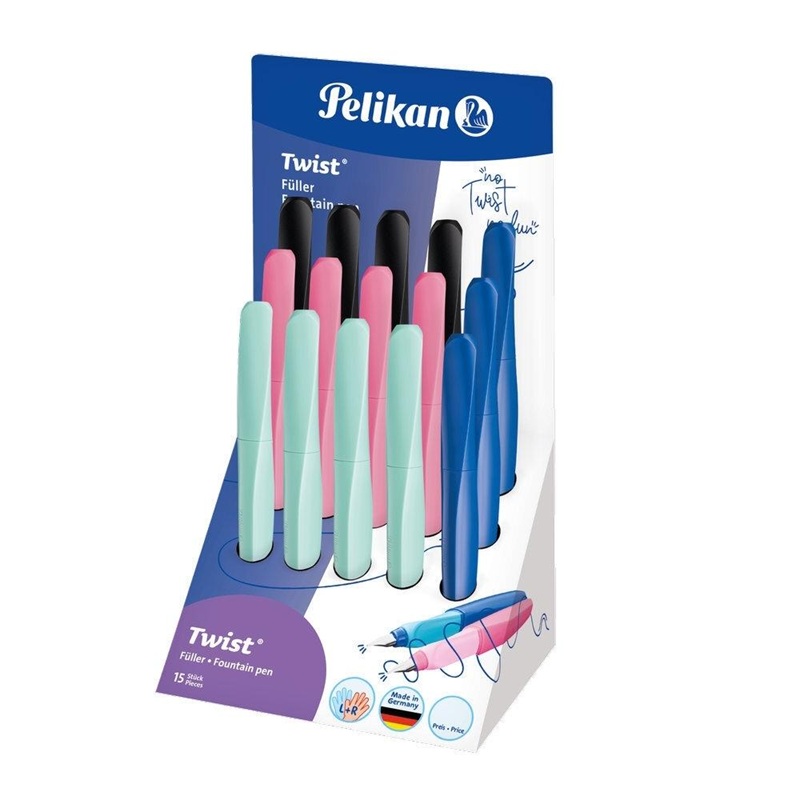 pluma pelikan twist diestros zurdos colores surtidos