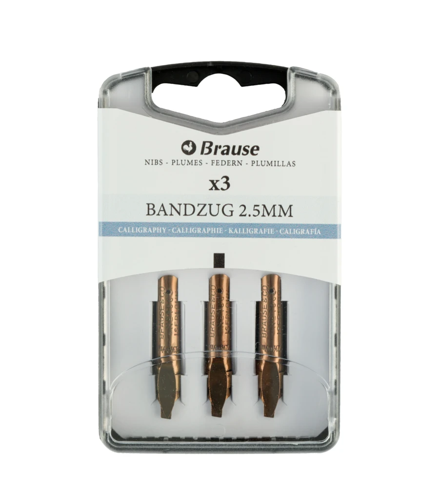 plumillas brause bandzug 2 5mm caja 3 unidades