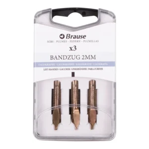 plumillas brause bandzug zurdos 2mm caja 3 unidades