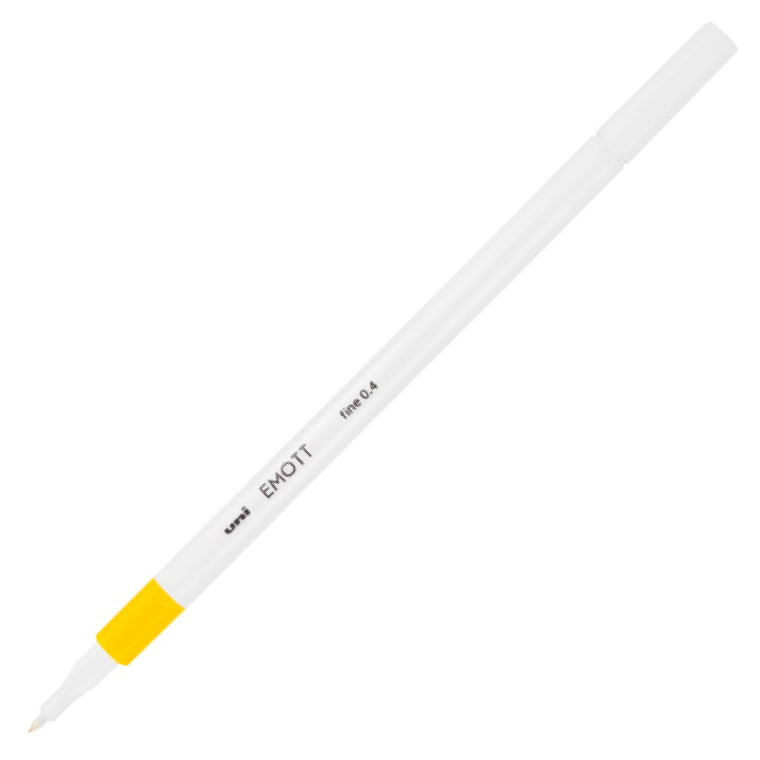 Rotulador calibrado fino Uni Emott 0.4 mm color Amarillo