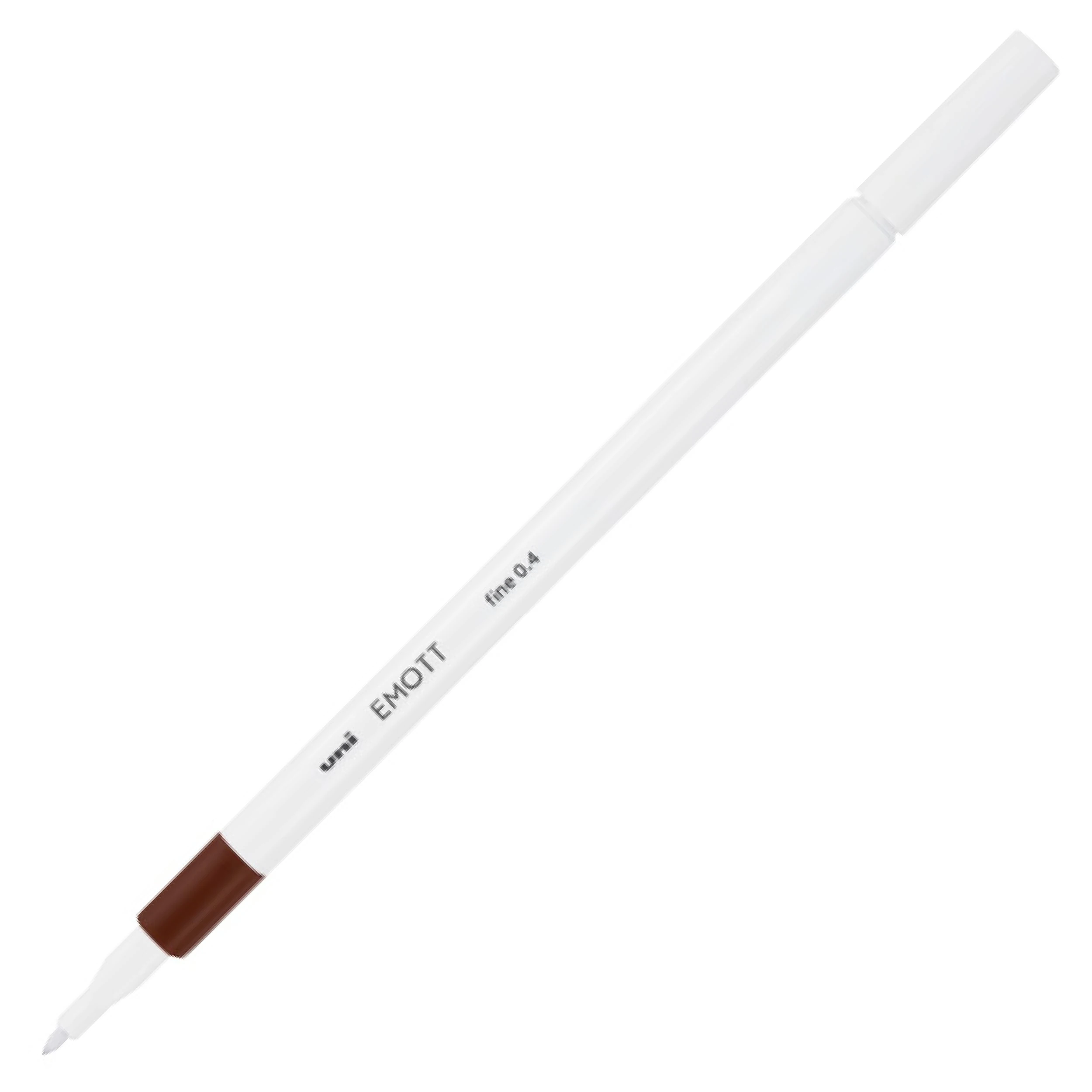 Rotulador calibrado fino Uni Emott 0.4 mm color Marrón