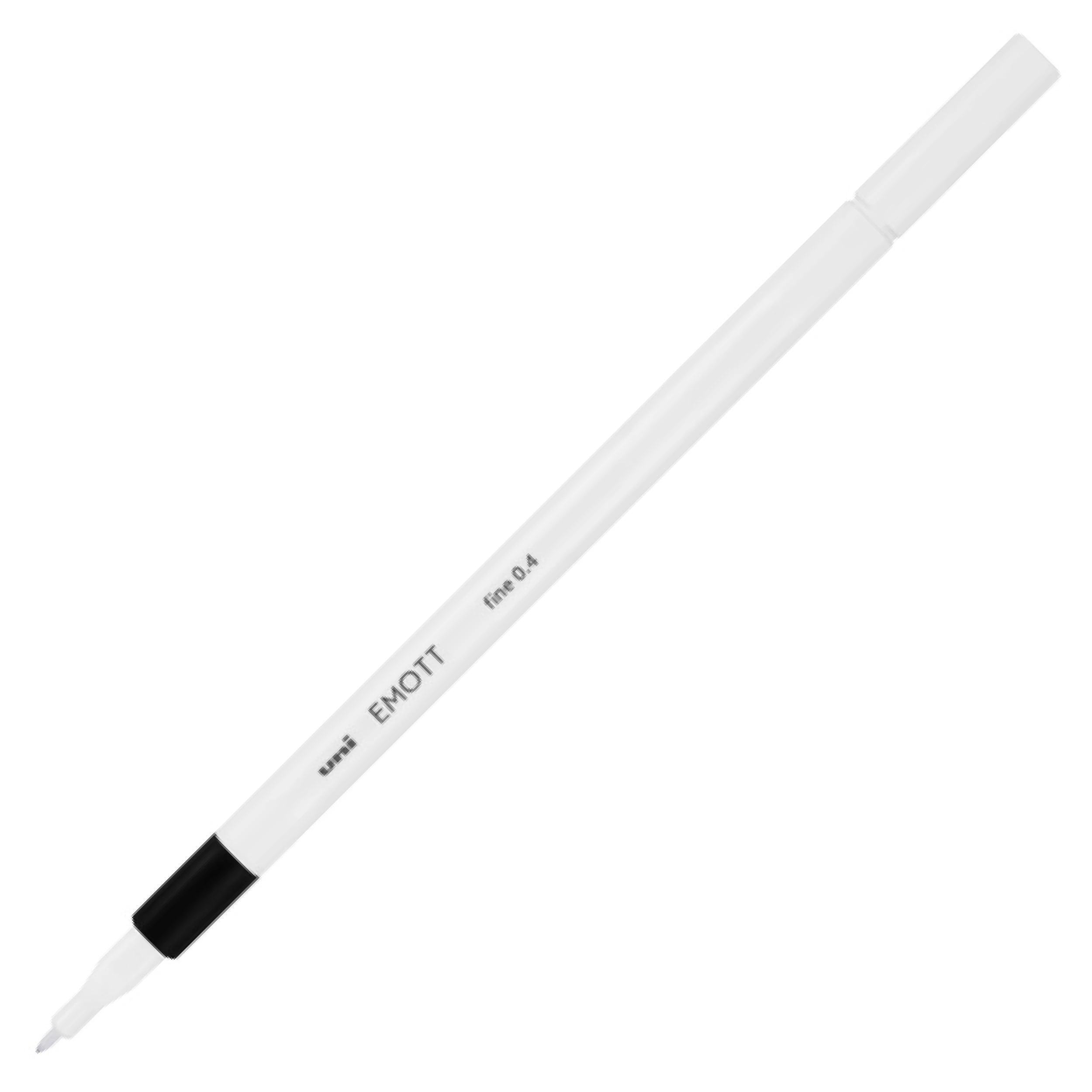 Rotulador calibrado fino Uni Emott 0.4 mm color Negro
