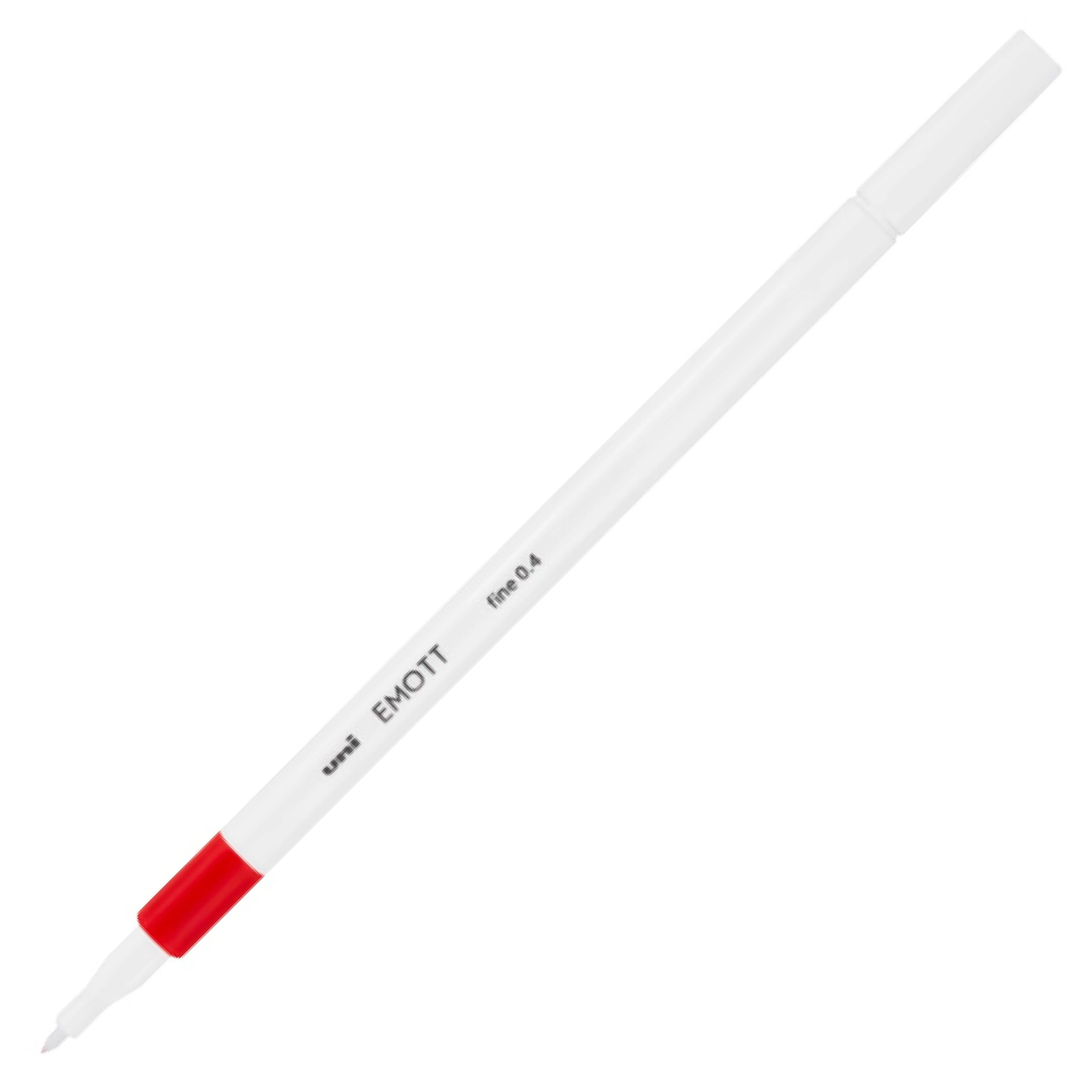 Rotulador calibrado fino Uni Emott 0.4 mm color Rojo