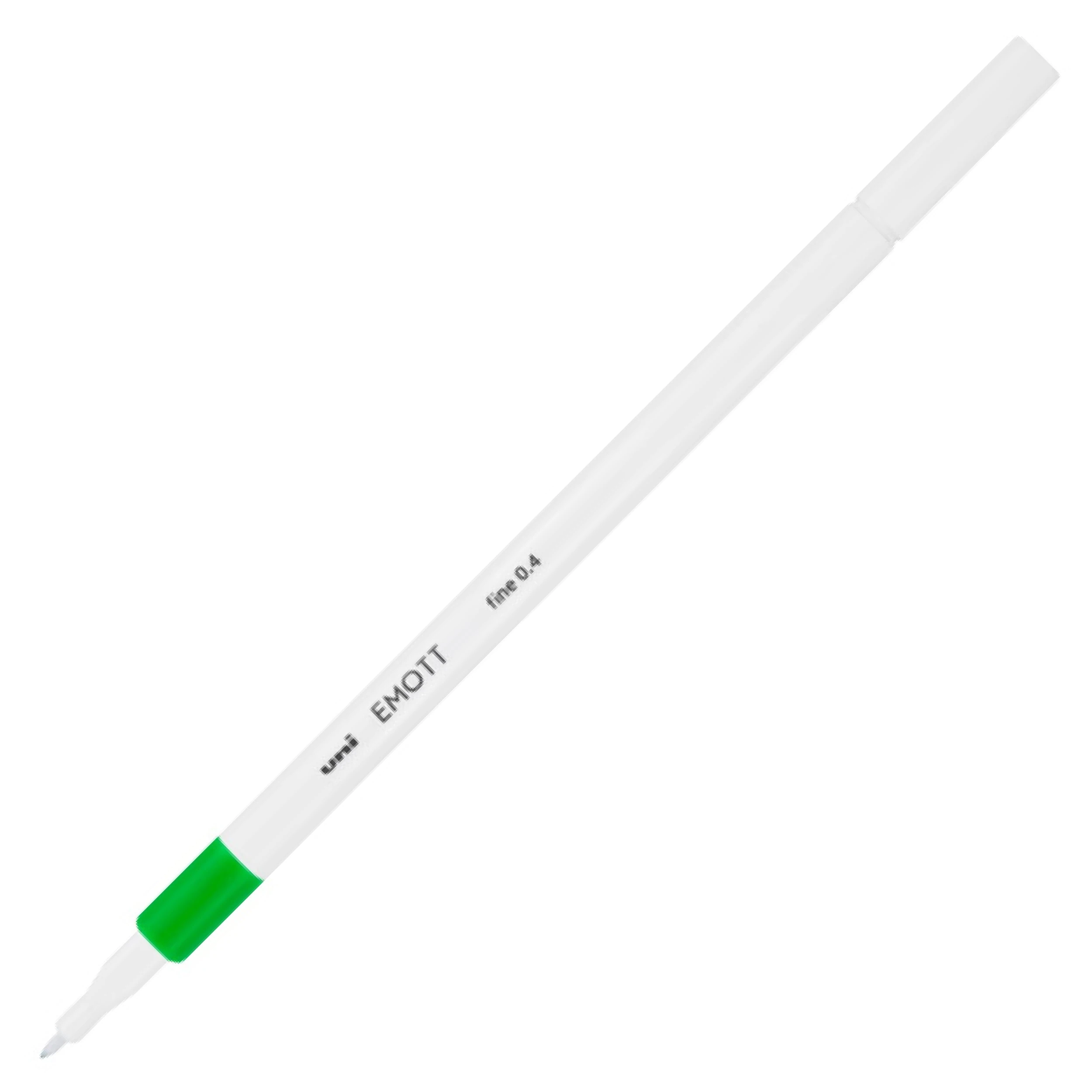 Rotulador calibrado fino Uni Emott 0.4 mm color Verde