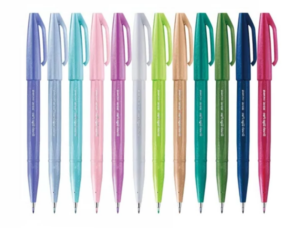 rotulador pentel touch sign pen colores pastel