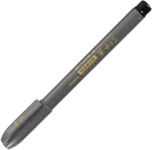 Rotulador pincel zebra fude sign pen wf1 fino gris
