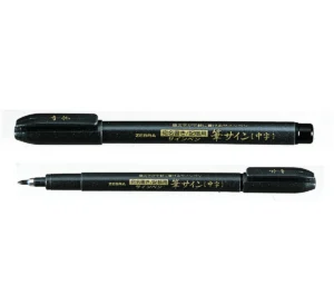 Rotulador pincel zebra fude sign pen wf3 medio negro