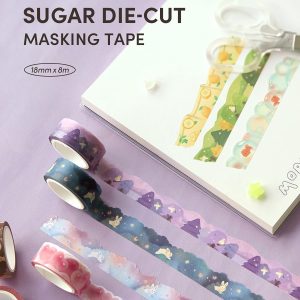 Washi Tape Troquelado Iconic Die-cut 05 Purple Forest
