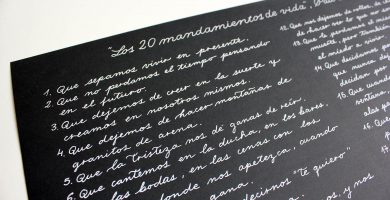Caligrafía para poemas personalizados