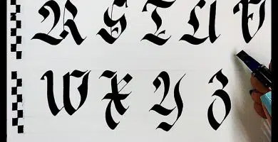 Tutorial de caligrafía gótica Fraktur R-Z