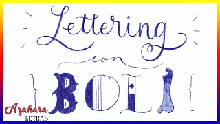 Lettering con boli