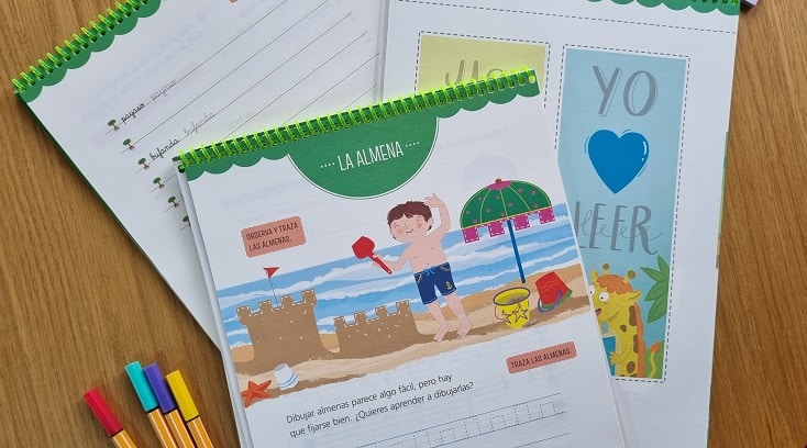 Cuadernillo de caligrafía para niños Caligrafía Molona