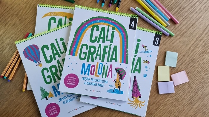 Caligrafía Molona de Azahara Letras y Edelvives