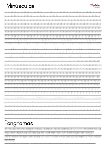 Plantilla letra de molde para descargar