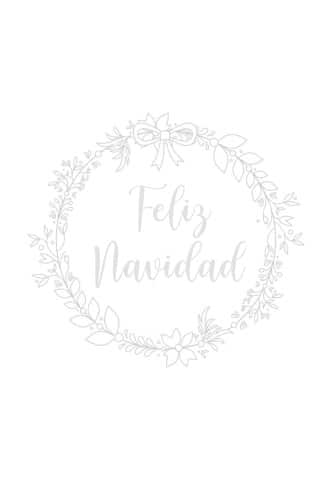 Plantilla postal Navidad lettering gratis