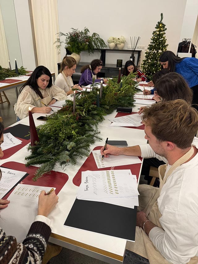 Talleres de lettering en Inditex
