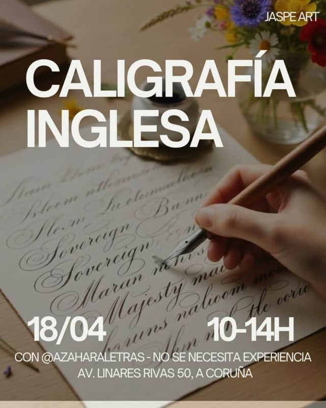 Taller de caligrafía inglesa o Copperplate en Coruña