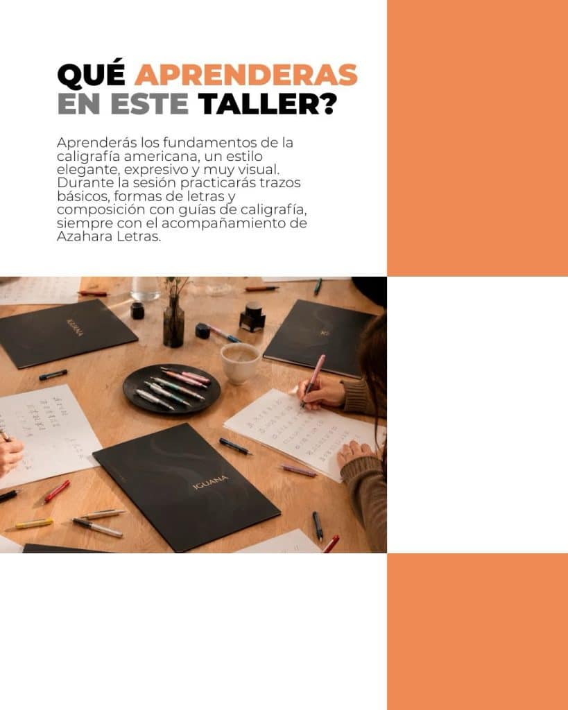 Taller de caligrafía en Madrid