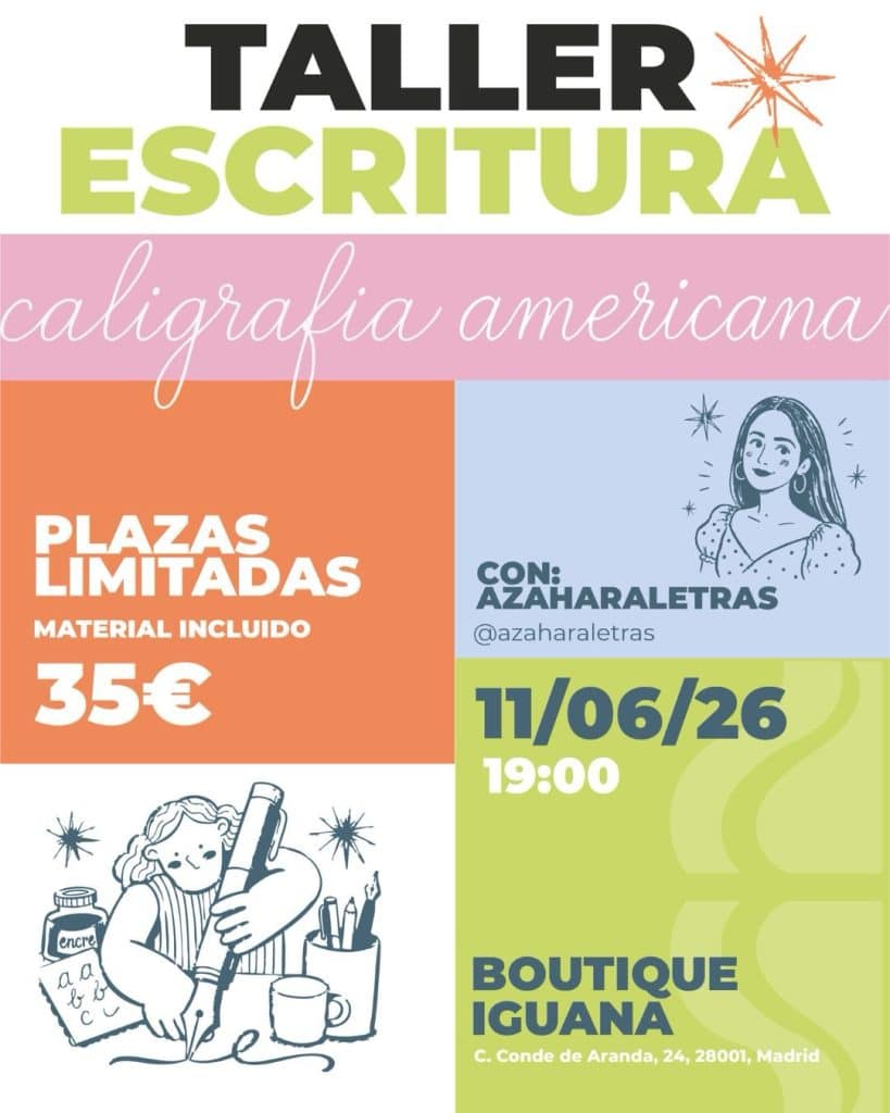 Taller de caligrafía en Madrid