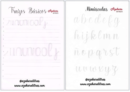 Lettering Trazos básicos y alfabeto