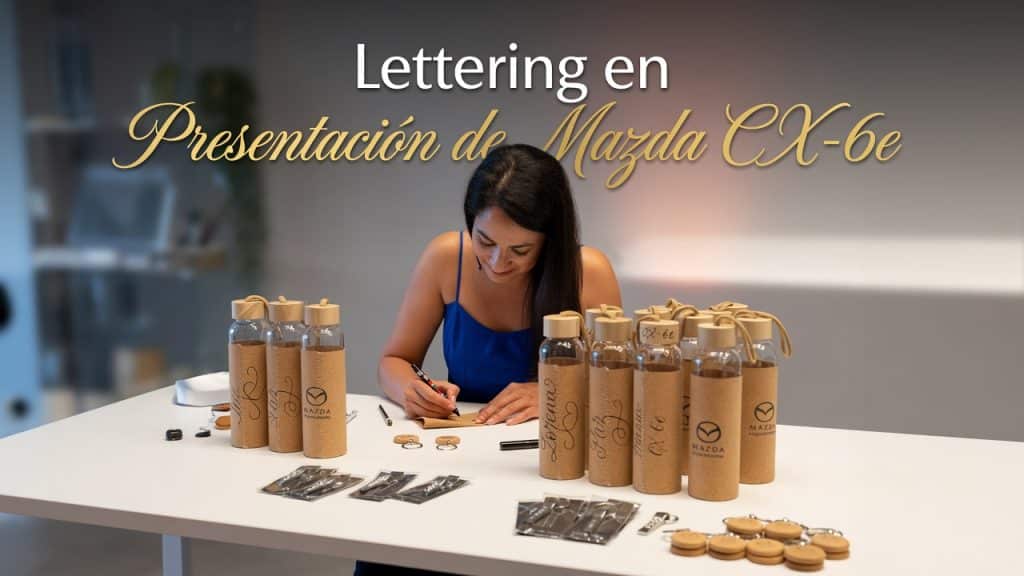 Evento de Lettering para marcas en Coruña Mazda