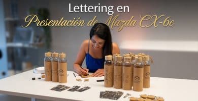 Evento de Lettering para marcas en Coruña Mazda